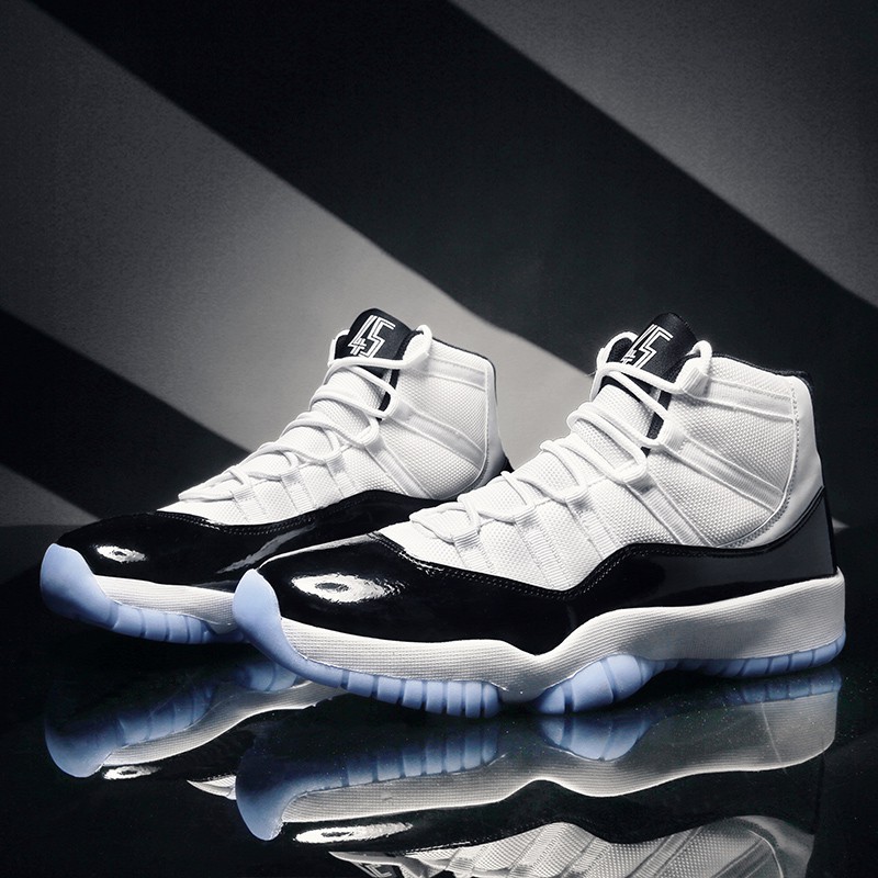 Giày thể thao chơi bóng rổ cổ cao NBA AJ11 size 39-46 thời trang dành cho nam