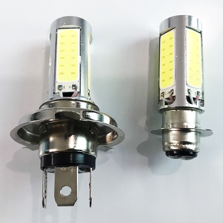 Bóng Led H4 SIÊU SÁNG Đèn Pha 3 Chân Dùng Mọi Loại Xe Chấu 3 Chân - PHỤ KIỆN