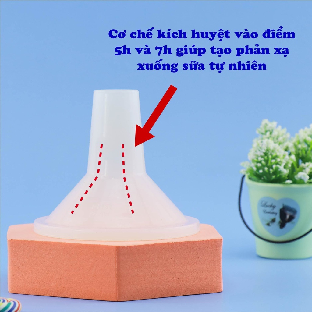 Phễu hút sữa silicon Mini Pum chính hãng an toàn, không BPA, massage êm ái không đau rát thiết kế phù hợp mọi kích thước