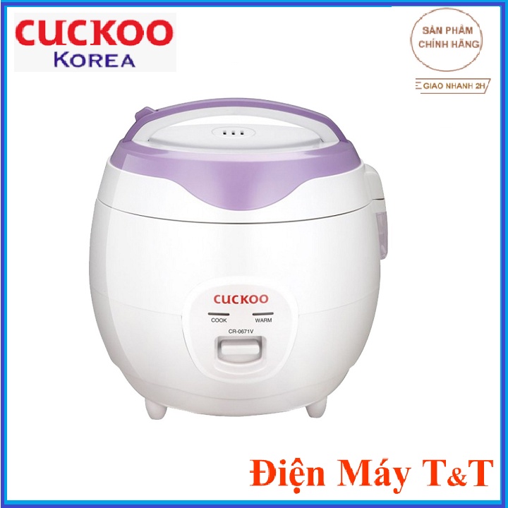 [Mã ELHADEV giảm 4% đơn 300K] Nồi Cơm Điện Cuckoo CR-0671V - 1 lít