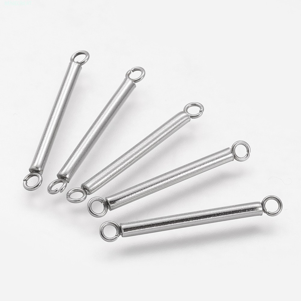 Set 10 Ống Nối Inox 304 26x2mm Lỗ 1.5mm / Cuboid 20.5x1.5x1.5mm