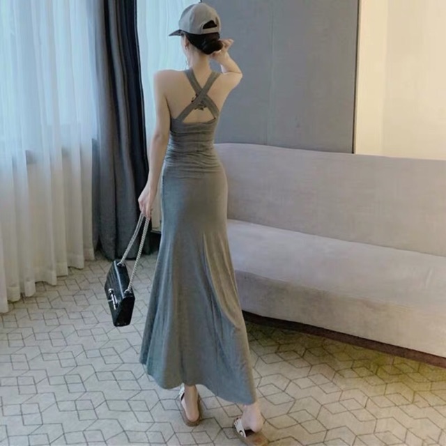 Váy thun dài suông