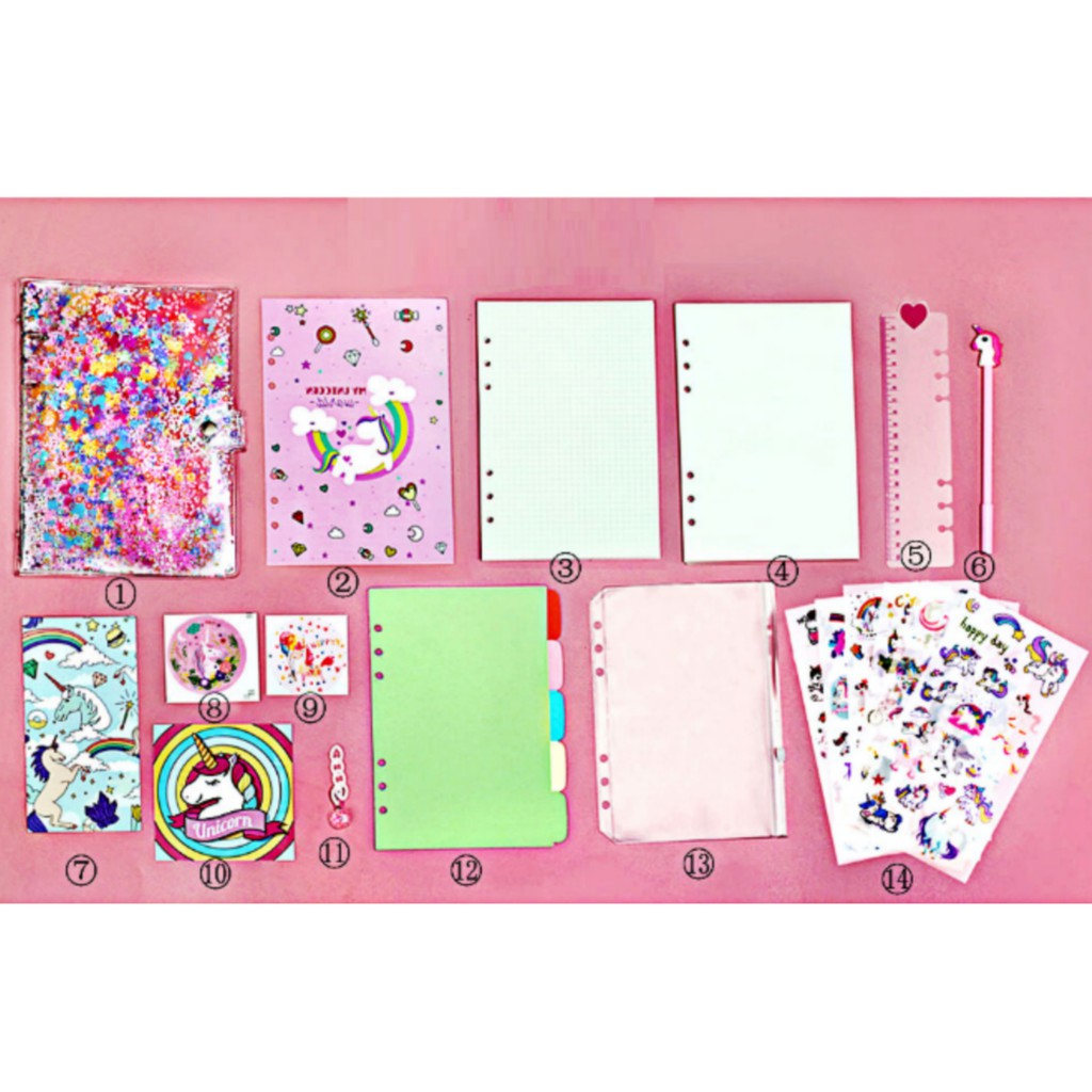 PLANNER A5/A6 SPARKLE UNICORN