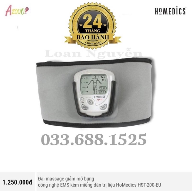 [BH 2 NĂM] Máy massage tan mơ Homedics [Có tem chống hàng giả]