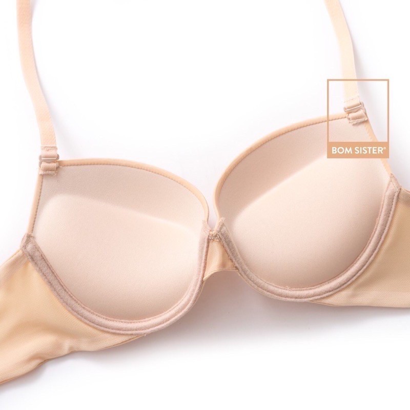 Áo Lót Lovely Trơn Mút Dày Siêu Đẩy ,Siêu Nâng Tạo Khe Có Gọng 3 Móc Cài Size