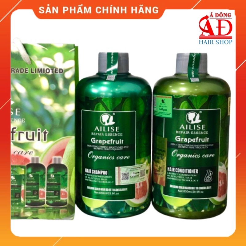 [Chính hãng] [Siêu rẻ] Dầu xả bưởi Grapefruit Ailise siêu mượt phục hồi kích thích mọc tóc cao cấp (UK) 850ml