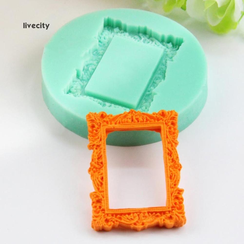 Khuôn Silicone Làm Kẹo Đường Hình Khung Ảnh