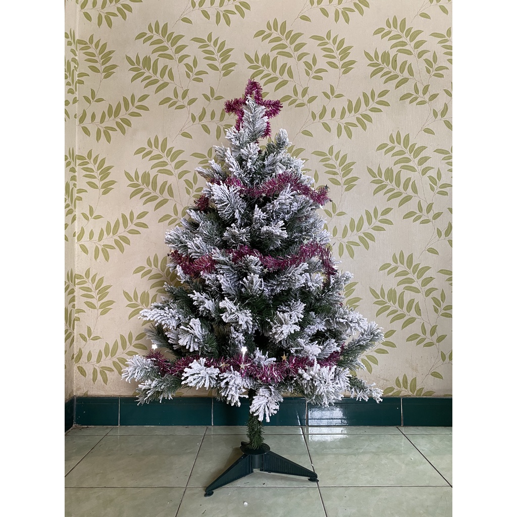 Cây Thông Noel Phủ Tuyết 90cmTrang Trí Noel Giáng Sinh Hàng Việt Nam Cao Cấp