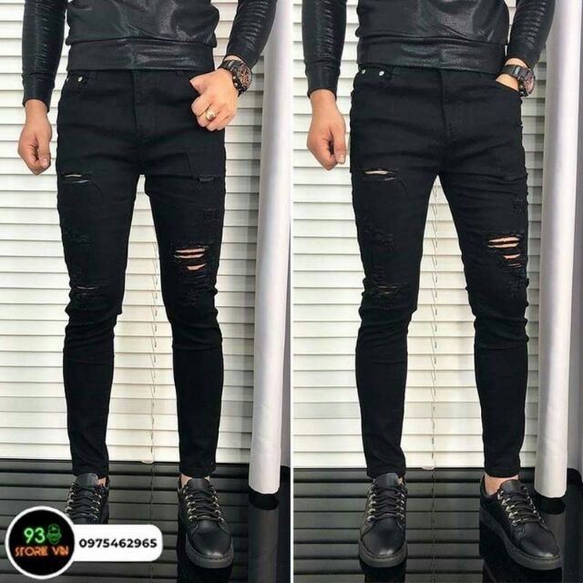 QUẦN JEAN NAM RÁCH CO GIÃN