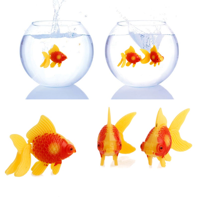 Set 3 mô hình cá vàng nhân tạo bằng nhựa trang trí bể cá
