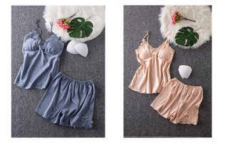 QQ686 Bộ ngủ phi lụa satin - đồ bộ sexy satin.
