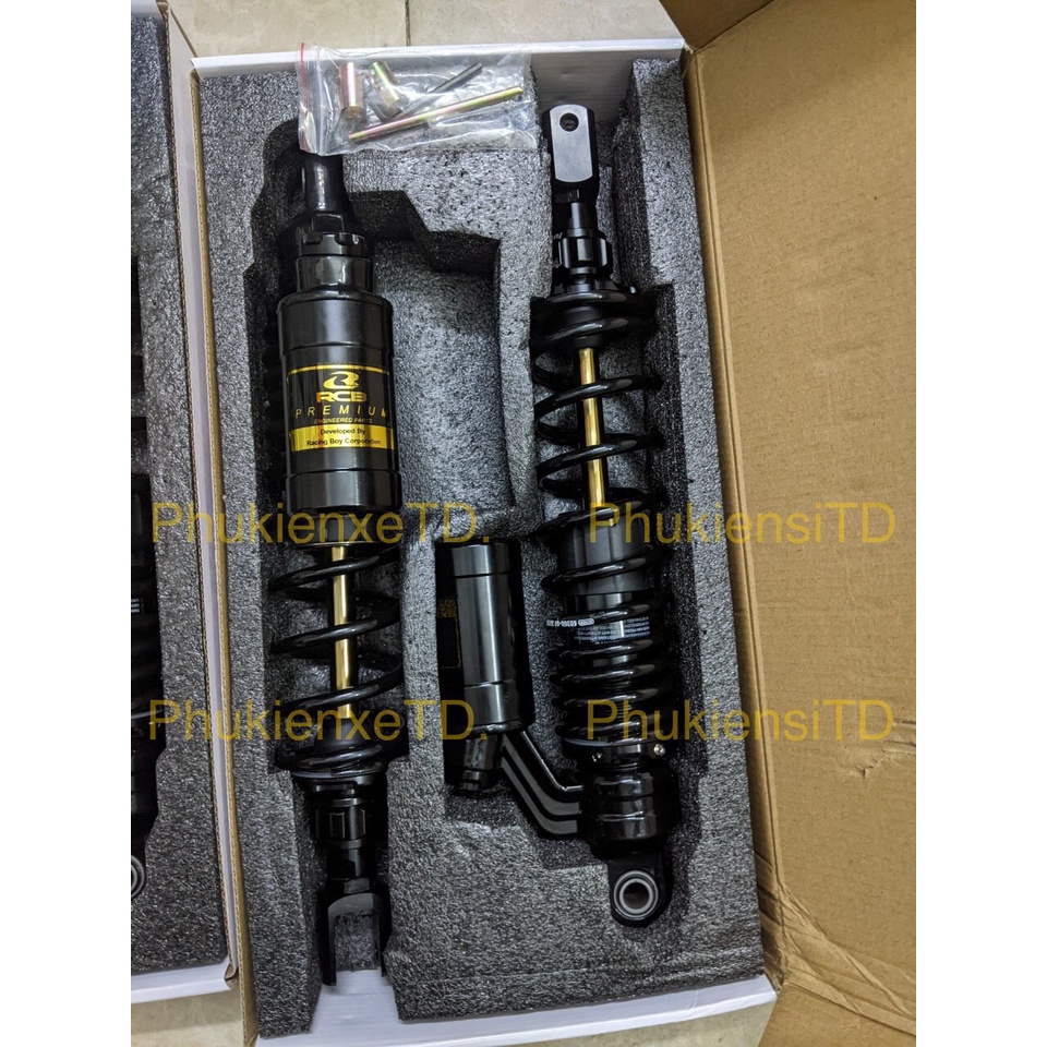 Phuộc RCB NITRON bình dầu Full Đen lắp SH Việt Nam 2010_2022