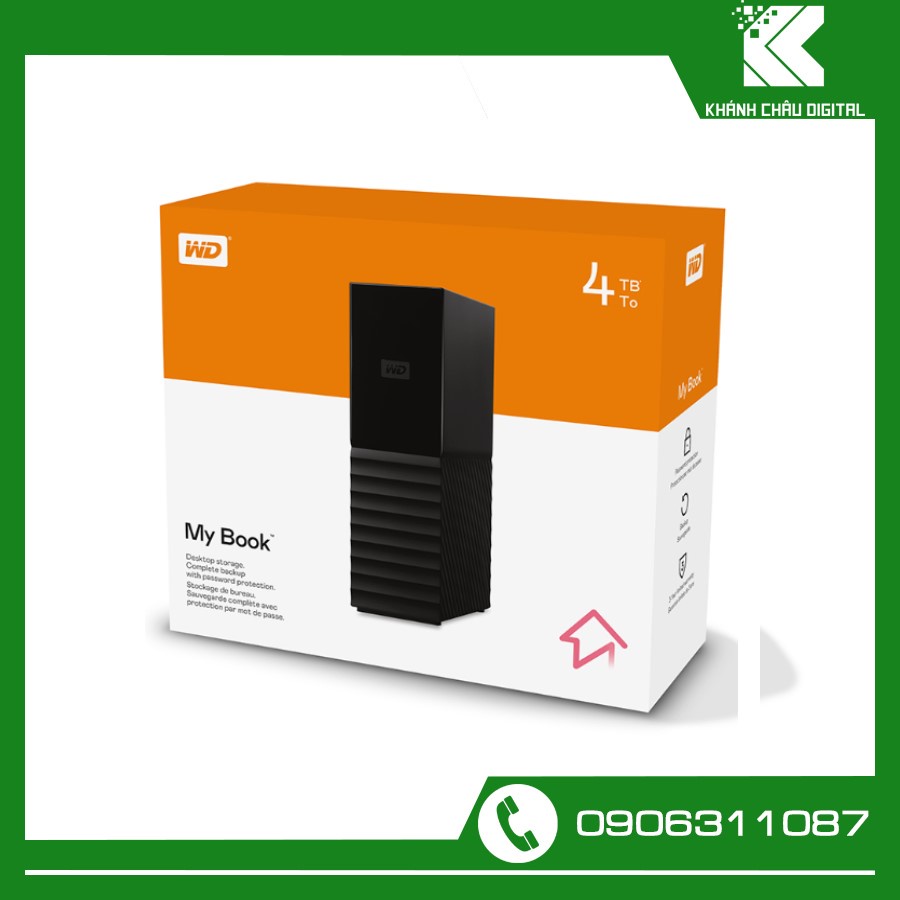 Ổ Cứng Di Động WD My Book 4TB 3.5&quot; USB 3.0