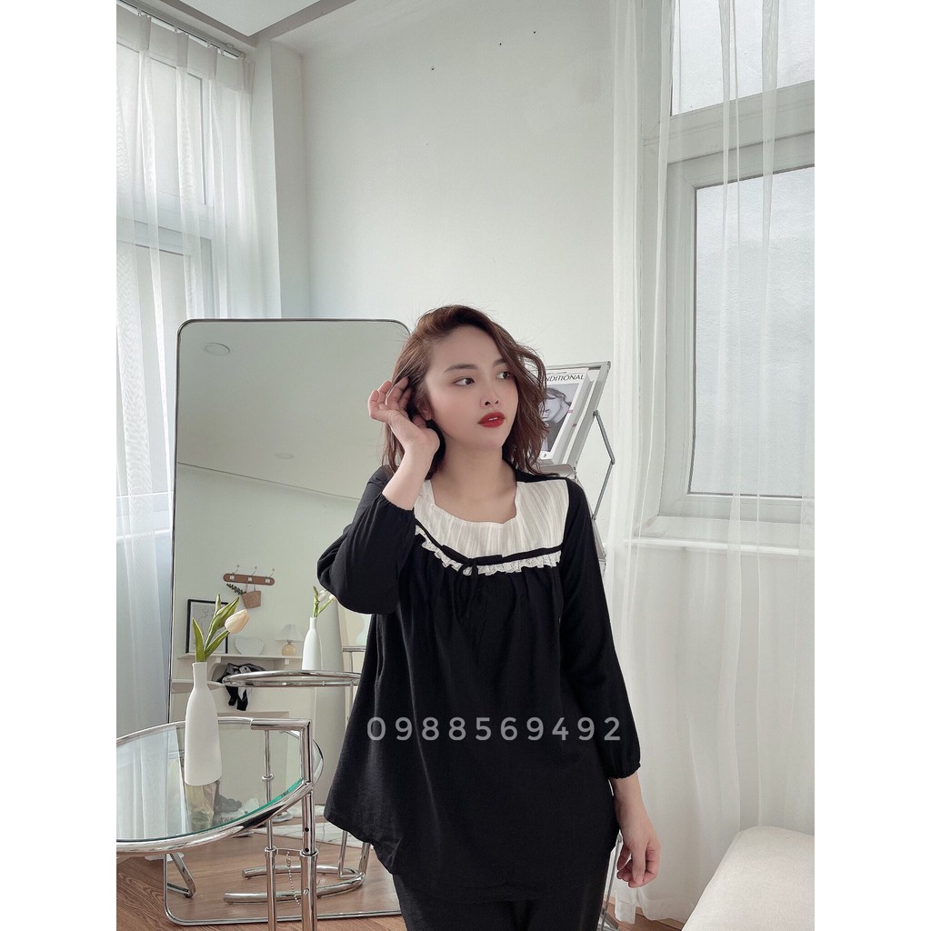 BỘ BẦU VÀ SAU SINH DÀI TAY CÓ KHÓA TI CHẤT TƠ HÀN NHIỀU MÀU