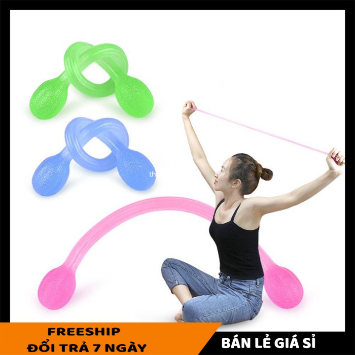 Dây Đàn Hồi Kháng Lực SALE ️ Dụng cụ yoga dây silicone cải thiện chuyển động và phục hồi chấn thương tuyệt vời 9135