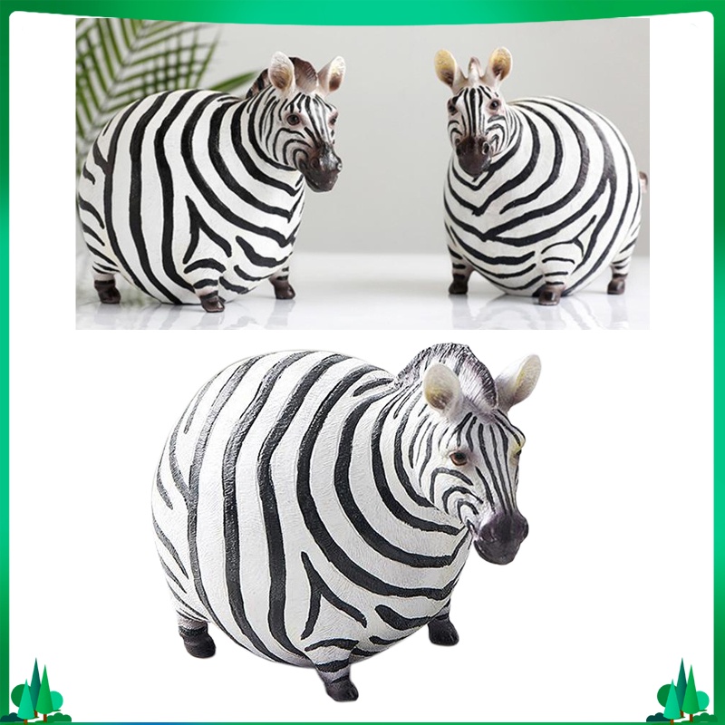 Small Animals Zebra Wildlife Animal Figurine Zoo Figure Resin Playset Toys for Boys and Girls 3-8 Years Old