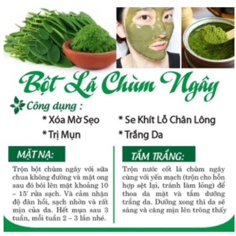 100gr bột chùm ngây hàng chuẩn loại 1