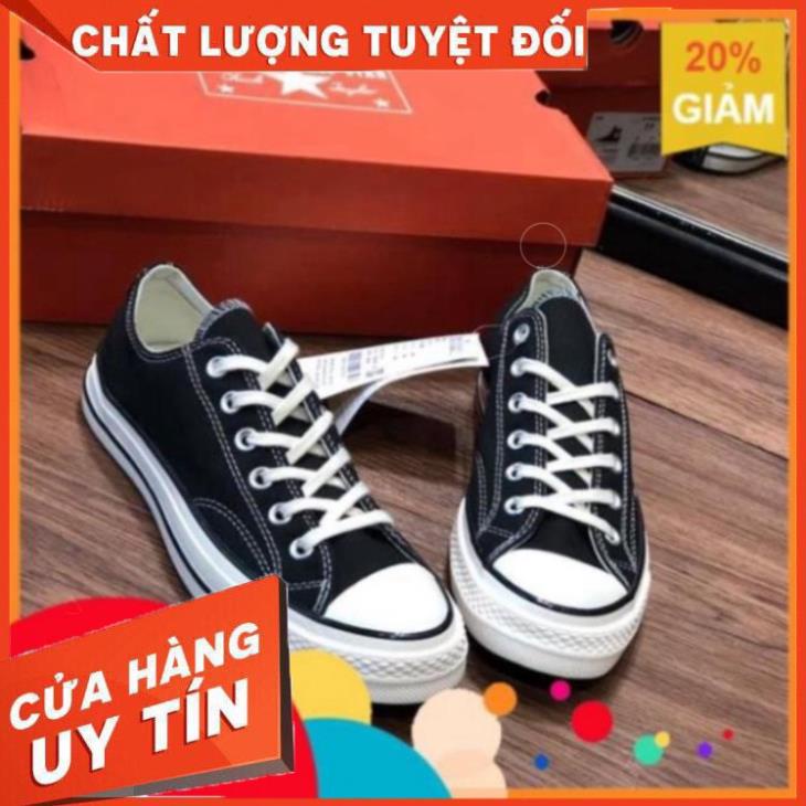 Vip Giày Thể Thao Nam Nữ - Giày C.V 1970s Cổ Thấp Đen Học Sinh Đi Học Giá Rẻ Đẹp
