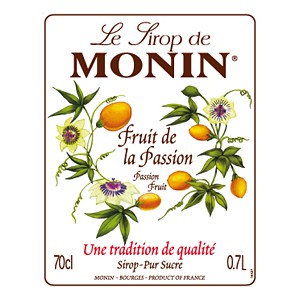 Siro Chanh dây Monin (Passion fruit syrup) - chai 700ml