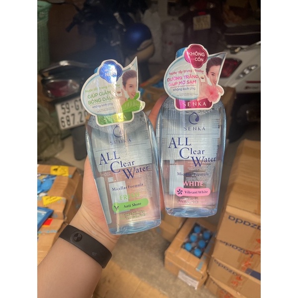 (100% CHÍNH HÃNG NHẬT)Nước Tẩy Trang Senka Micellar Dưỡng Trắng All Clear Water Micellar Formual White | BigBuy360 - bigbuy360.vn