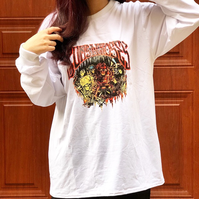 Áo thun dài tay in hình