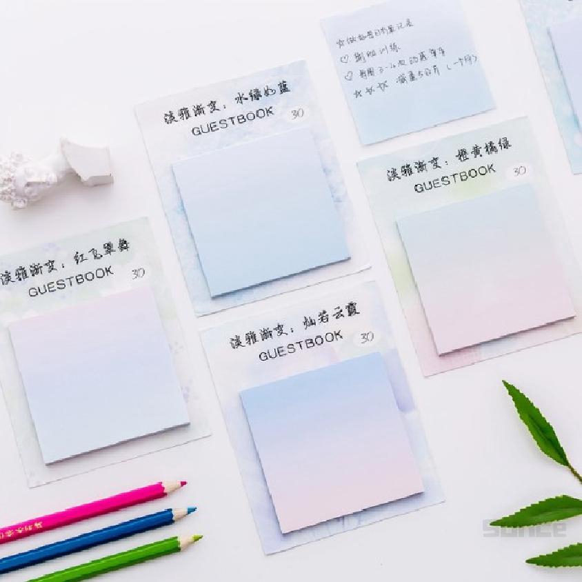 Giấy ghi chú dạng nhớ tiện dụng với nhiều màu sắc khác nhau lựa chọn