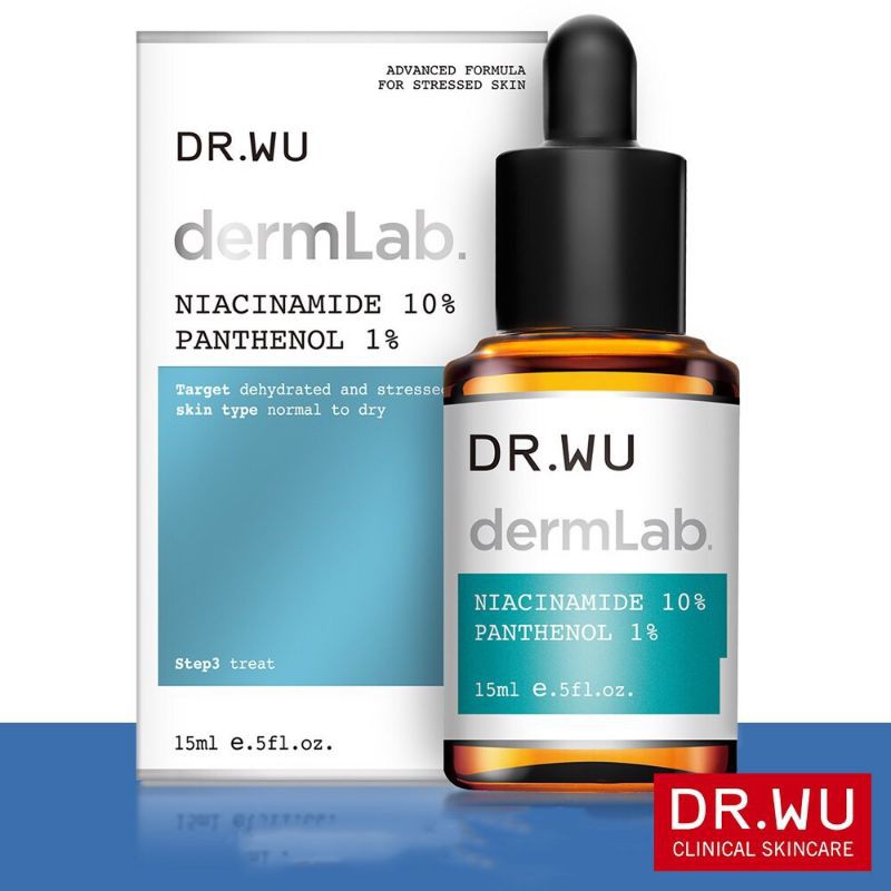 [DR.WU -  Size 5ml & 15ml] Tinh Chất Serum DR.WU Dermlab Niacinamide 10% + Panthenol 1%