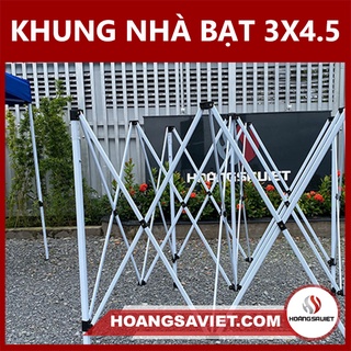 Khung nhà bạt di động 3x4.5m khung 33mm