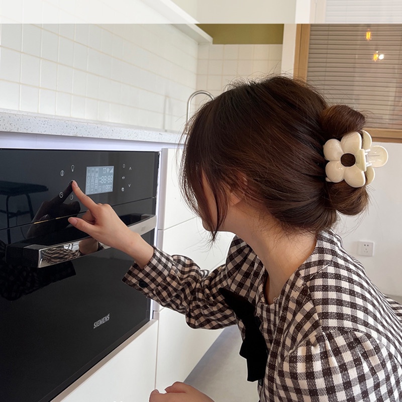 Kẹp Tóc Hình Bông Hoa Lưng Đơn Giản Thời Trang Mùa Hè Xinh Xắn