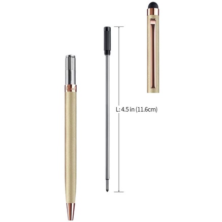 Set 5 Bút Bi Ngòi Trung Bình Màu Đen 4.5 Inch (11.6Cm)