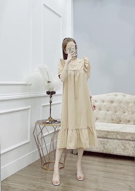 BÁN SỈ VÁY SUÔNG CỔ PHA VIỀN BÈO | BigBuy360 - bigbuy360.vn