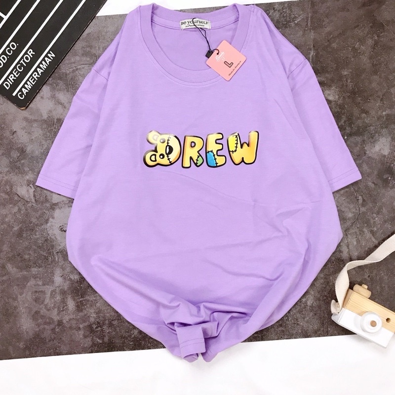 Áo cotton tay lỡ dáng rộng dreww