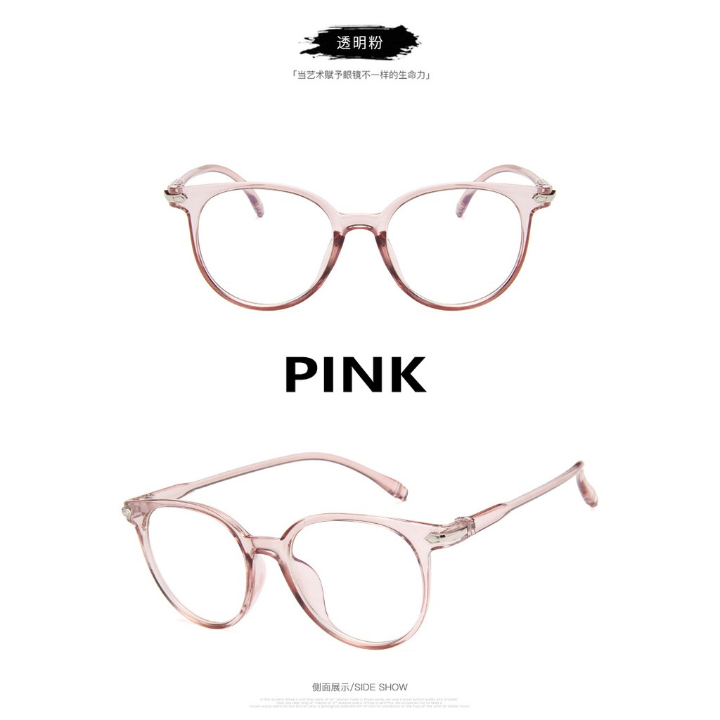 Mắt kính gọng tròn chống ánh sáng xanh kiểu dáng hợp thời trang dành cho nữ