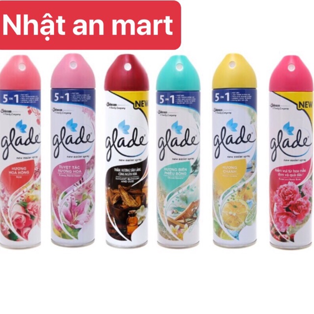 Xịt phòng Glade 280ml đủ mùi