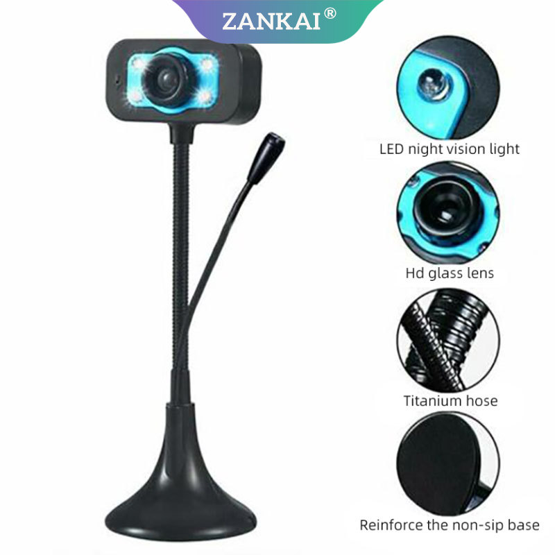 Webcam Có Đèn Led Và Mic Cho Máy Tính | BigBuy360 - bigbuy360.vn