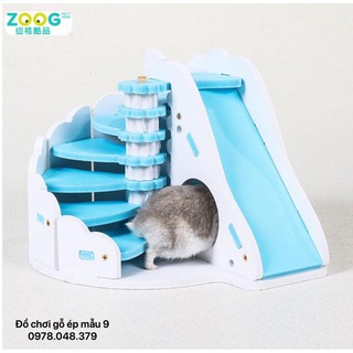 nhà gỗ ép hamter mẫu 9