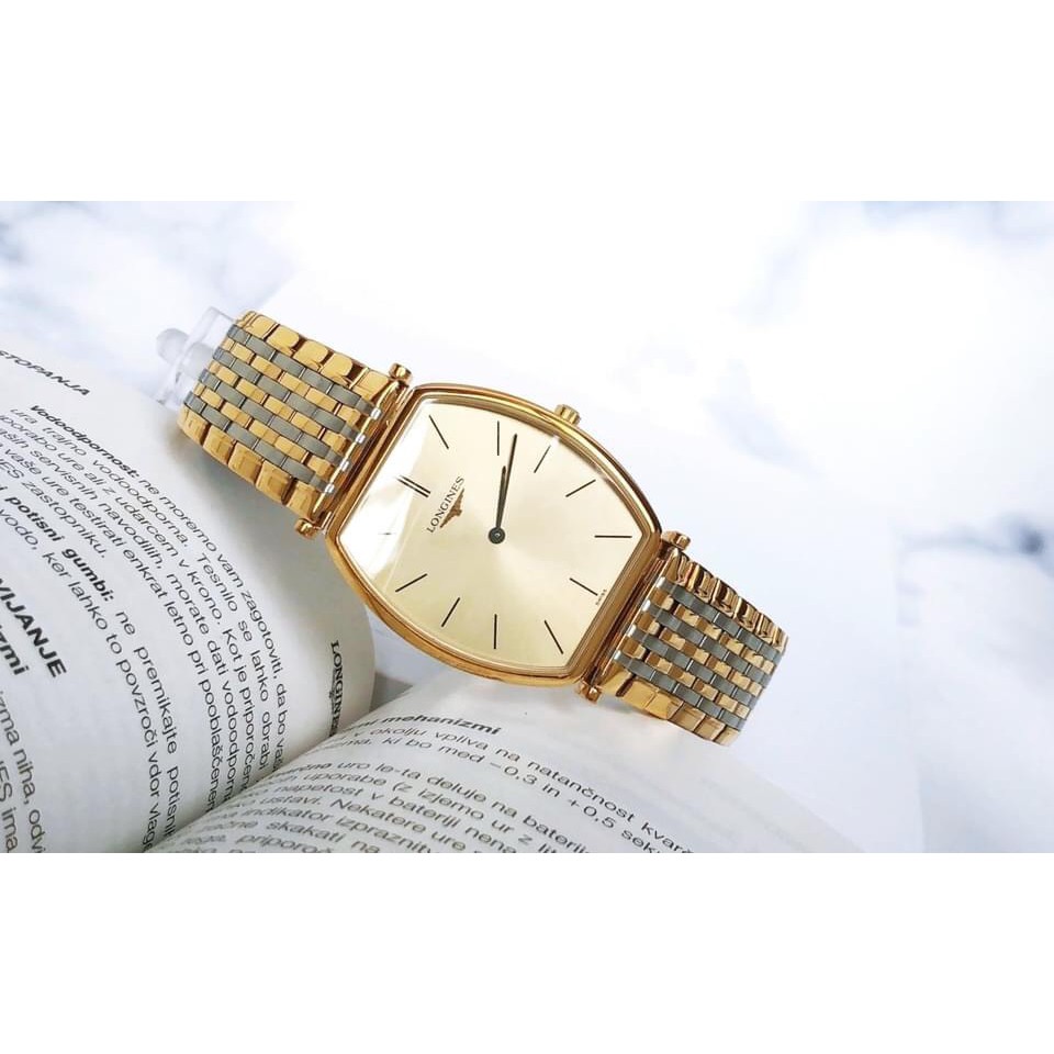 Đồng hồ nữ chính hãng Longines L4.705.2.32.7 La Classique Tonneau - Máy Quartz pin Thụy Sĩ - Kính Sa