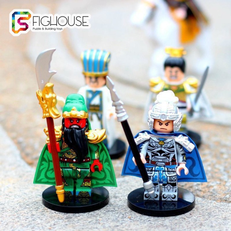 [G04] Xếp Hình Minifigures Quan Vũ, Khổng Minh, Lữ Bố, Triệu Vân - Đồ Chơi Lắp Ráp Tam Quốc 2030A 2030B 2030C S020