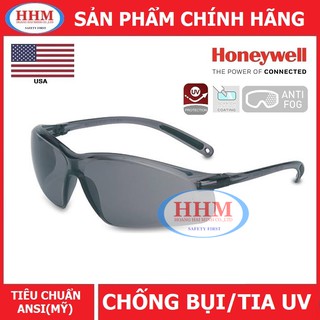 Kính bảo hộ Honeywell A700 màu đen chống tia UV 99,9%, chống xước, chống đọng sương