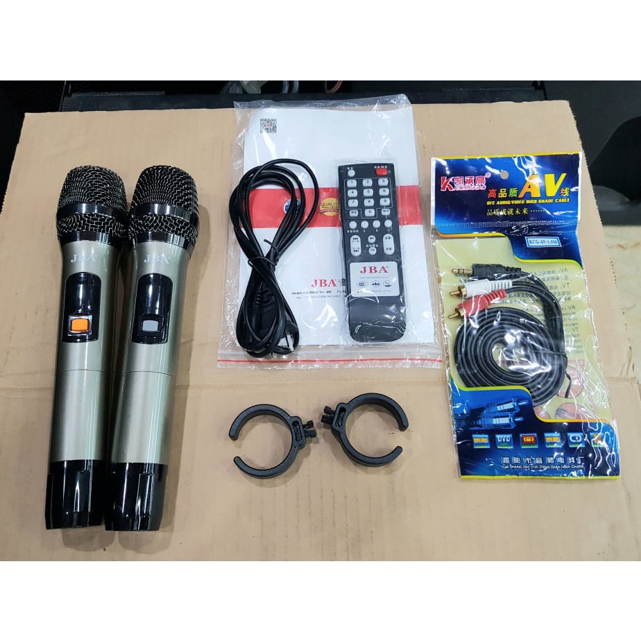 Loa kéo Karaoke Bluetooth JBA ST898-28: 2 Bass 20, Công Suất lớn 300W, Có 02 Micro kim loại cao cấp, Có đèn LED cảm ứng