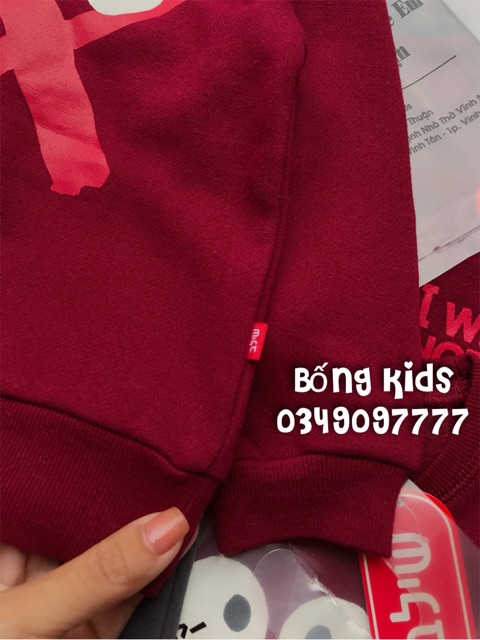 Bộ Nỉ Bé Trai Dấu Nhân Đỏ Shilav