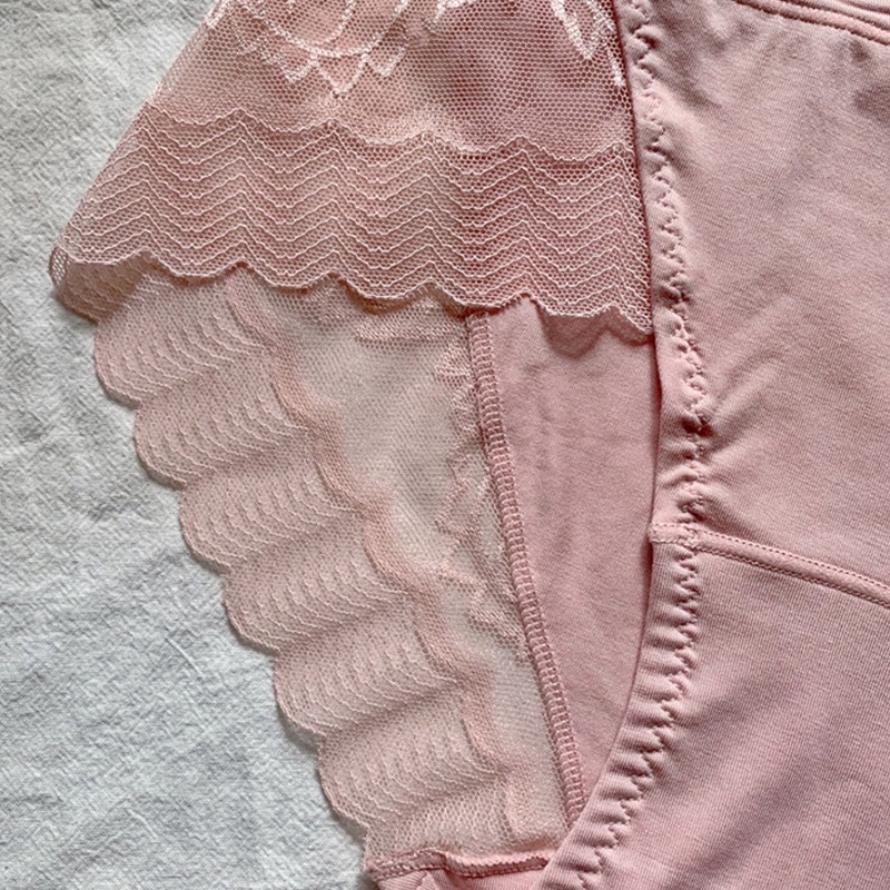 Quần lót nữ cotton phối ren cạp cao gen bụng - freesize - quần chíp nữ hàng cao cấp FLQ48