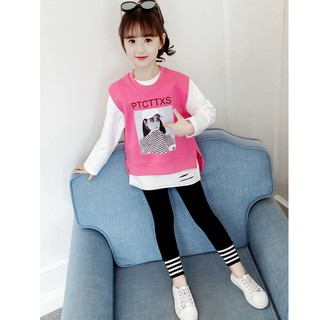 HÀNG QC-Sét bộ thu đông bé gái 3 chi tiết size 15-35kg