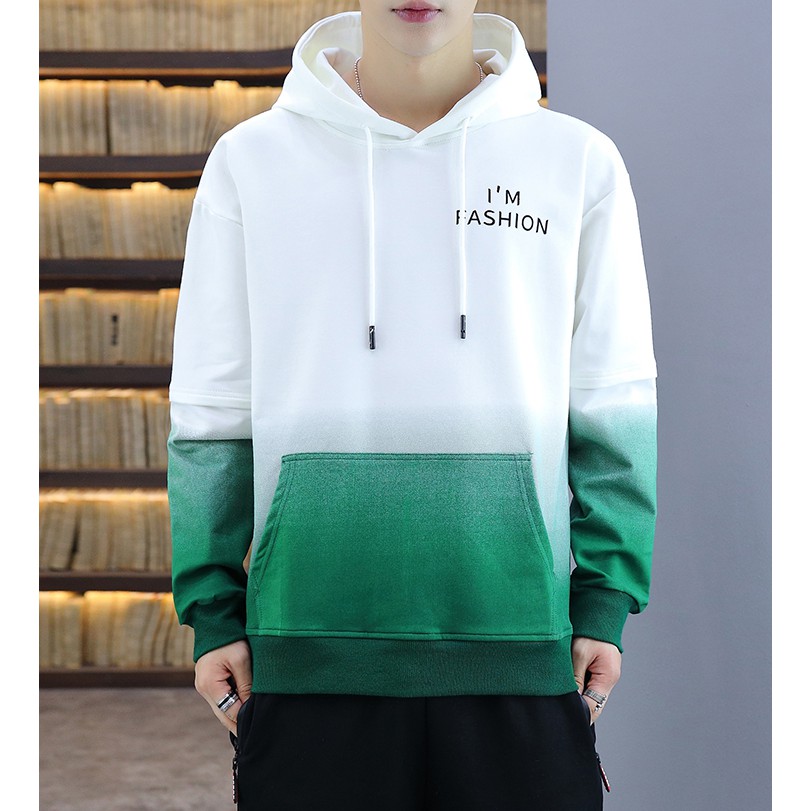 Áo Hoodies Nam Dài Tay Phối Màu In Họa Tiết Chữ Phong Cách Cá Tính Thời Trang Zenkonu TOP NAM 1000118V1