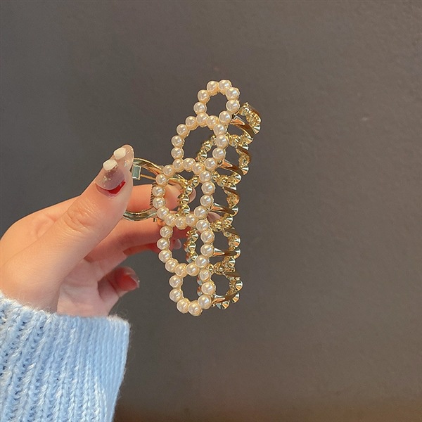 Kẹp tóc kim loại phong cách Hàn Quốc A6041 - Kẹp càng cua kim loại cỡ vừa