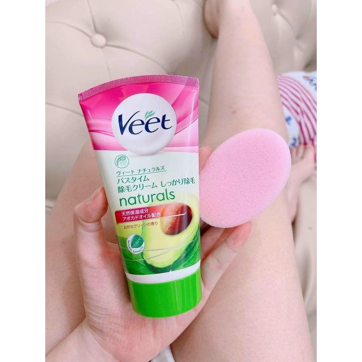 Kem Tẩy lông Veet cho vùng tay - chân - và vùng bikini và dưới cánh cho da thường da nhạy cảm 150G [Veet Nhật]