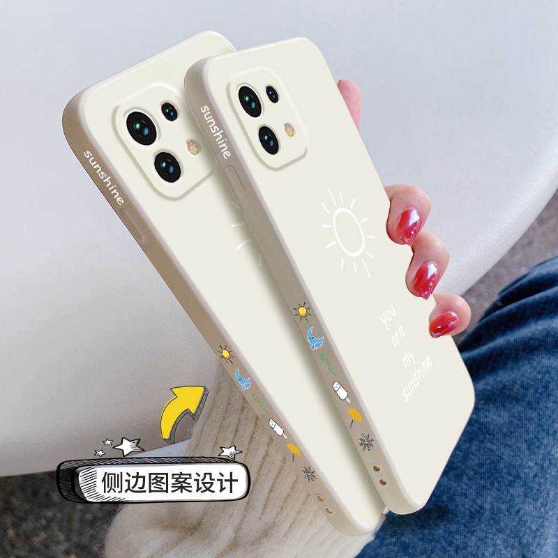 Ốp Điện Thoại Silicon Họa Tiết Mặt Trời Cho xiaomi mi 11 lite xiaomi 11t xiaomi 11 lite 5g ne xiaomi 11t pro Chống Sốc