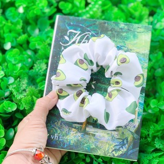 Dây buộc tóc Srunchies lụa hình cartoon dễ thương