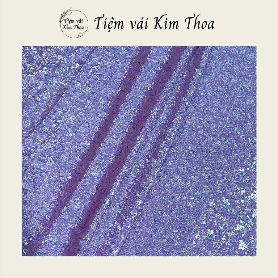 VẢI GẤM THÁI TUẤN may áo dài, đồ bộ, áo bà ba, áo túi cho người lớn tuổi - Khổ 1m15