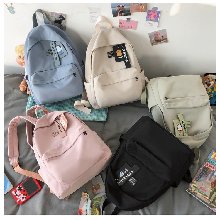 Balo Màu Trơn Phong Cách Hàn Quốc Dễ Thương 2022